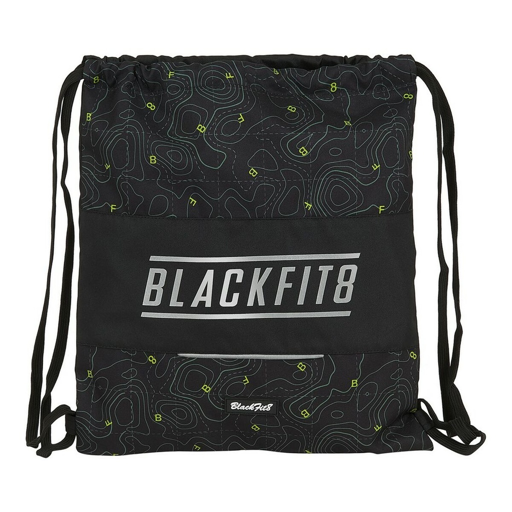 Bolsa Mochila con Cuerdas Topography BlackFit8 M196A Negro Verde