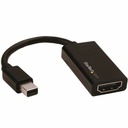 Adaptador Mini DisplayPort a HDMI Startech MDP2HD4K60S          4K Ultra HD Negro
