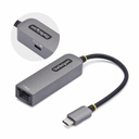 USB Cable Startech 1GPD3-USB-C-ETHERNET Grey
