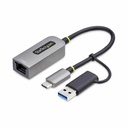 USB Cable Startech C21GA-USB-ETHERNET Grey