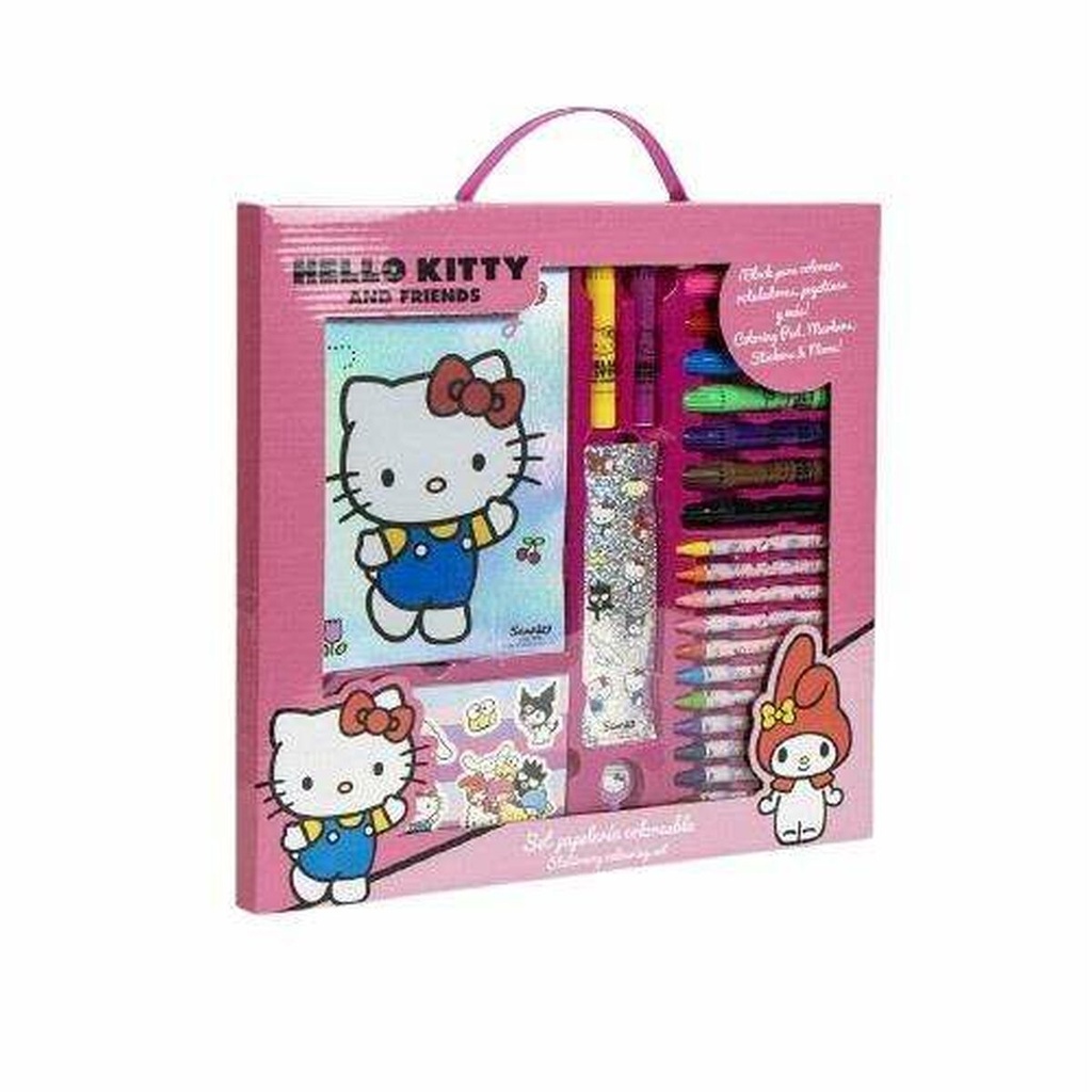 Set de Papelería Hello Kitty Rosa