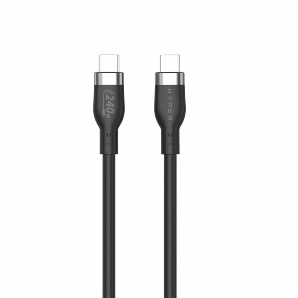 Cable USB-C Hyper HJ4002BKGL Negro 2 m