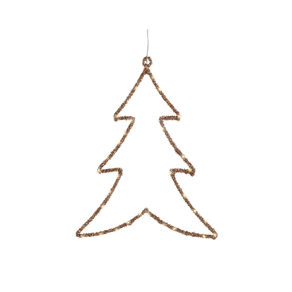 Christmas bauble Lumineo Golden Metal 34 x 46 cm