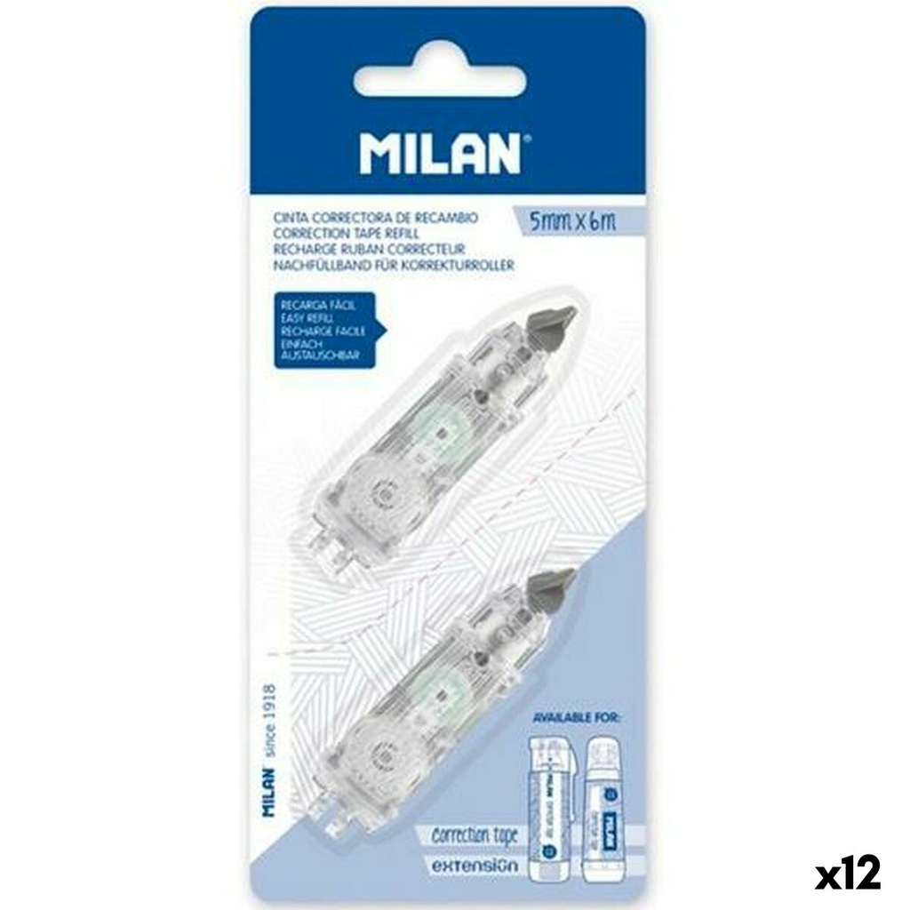 Correction Tape Milan (2 Pieces) (12 Units)