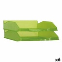 Filing Tray Archivo 2000 Green A4 Plastic (6 Units)