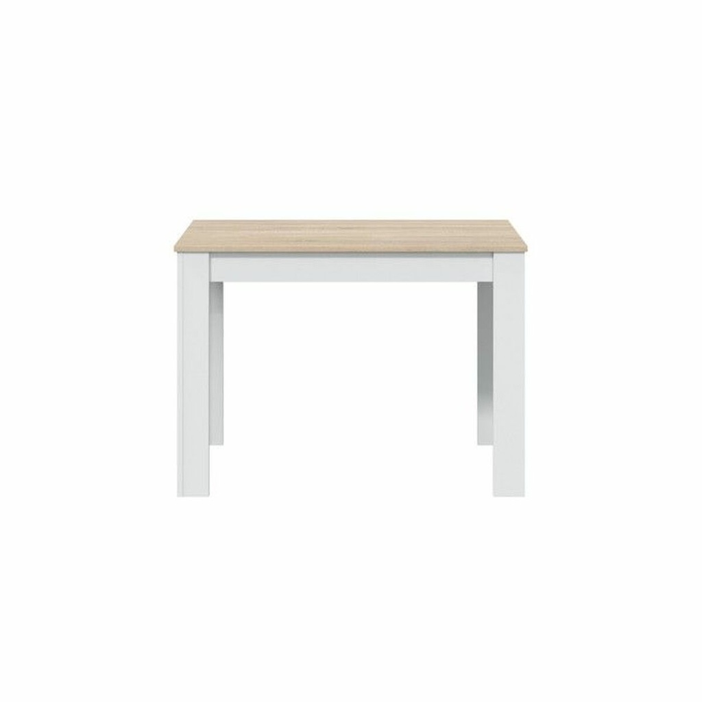 Dining Table LILIAN White Brown Wood 109 x 67 x 78 cm