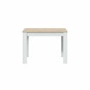 Dining Table LILIAN White Brown Wood 109 x 67 x 78 cm