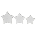 Centerpiece DKD Home Decor White Wood 57 x 54 x 3 cm (3 Pieces)