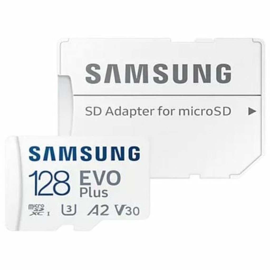 Tarjeta de Memoria Micro SD con Adaptador Samsung EVO Plus 2023 128 GB