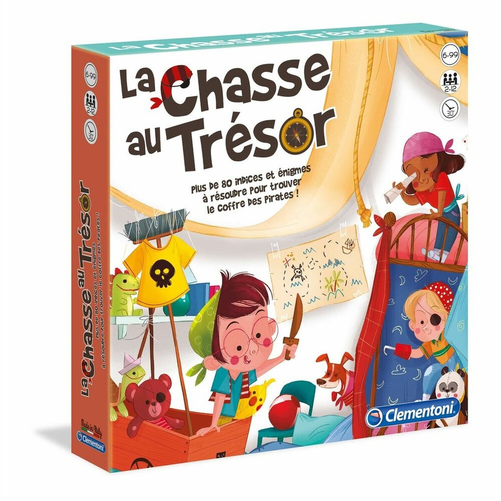 Juego de Mesa Clementoni The treasure hunt (FR) + 6 Años Multicolor