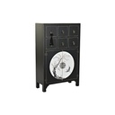 Cajonera DKD Home Decor Negro Dorado Abeto Madera MDF Oriental 63 x 28 x 101 cm