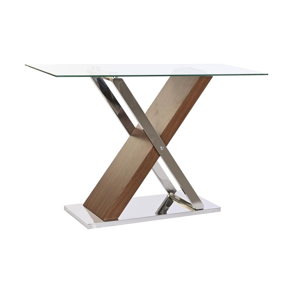 Hall DKD Home Decor Transparent Silver Dark brown 120 x 40 x 75 cm