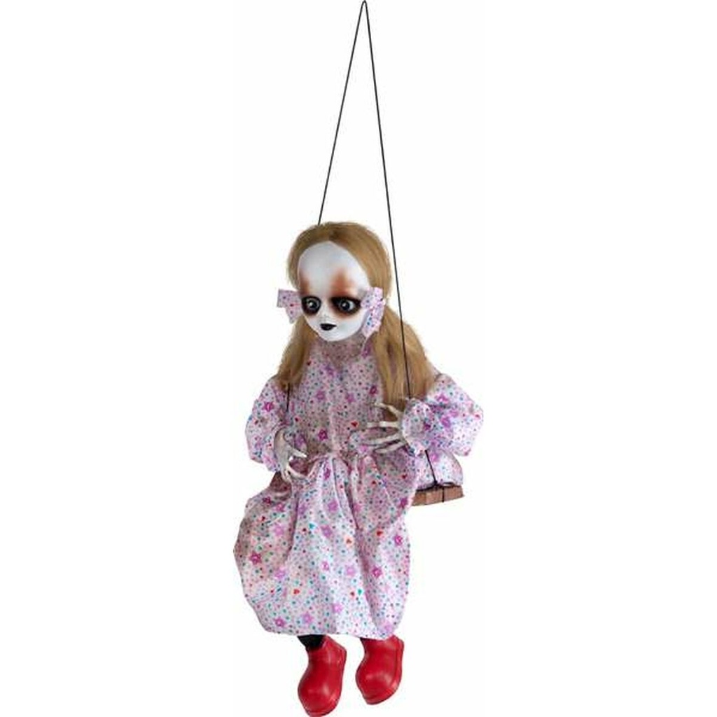 Decoración para Halloween My Other Me 85 X 33 X 20 cm Muñeca Luces Figuras con movimiento con sonido Rojo