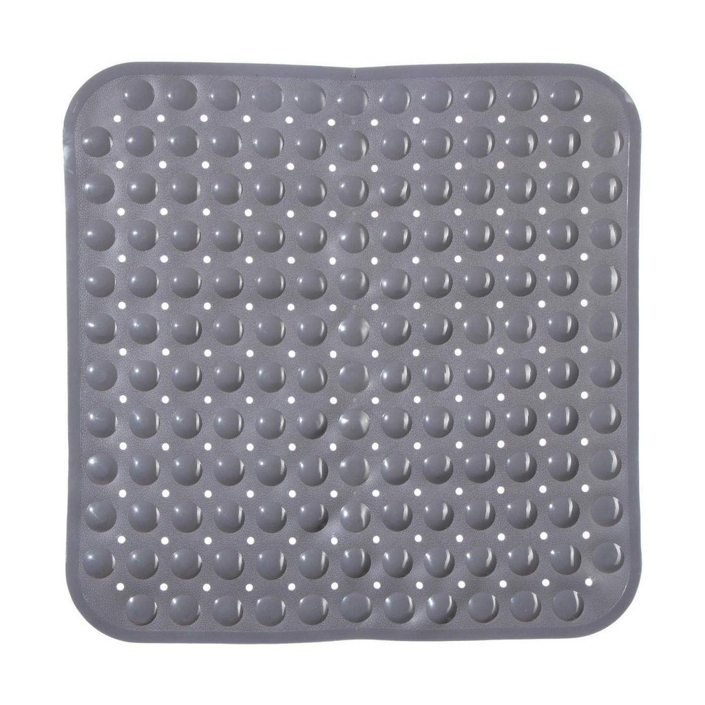 Alfombrilla Antideslizante para Ducha Gris Polipropileno