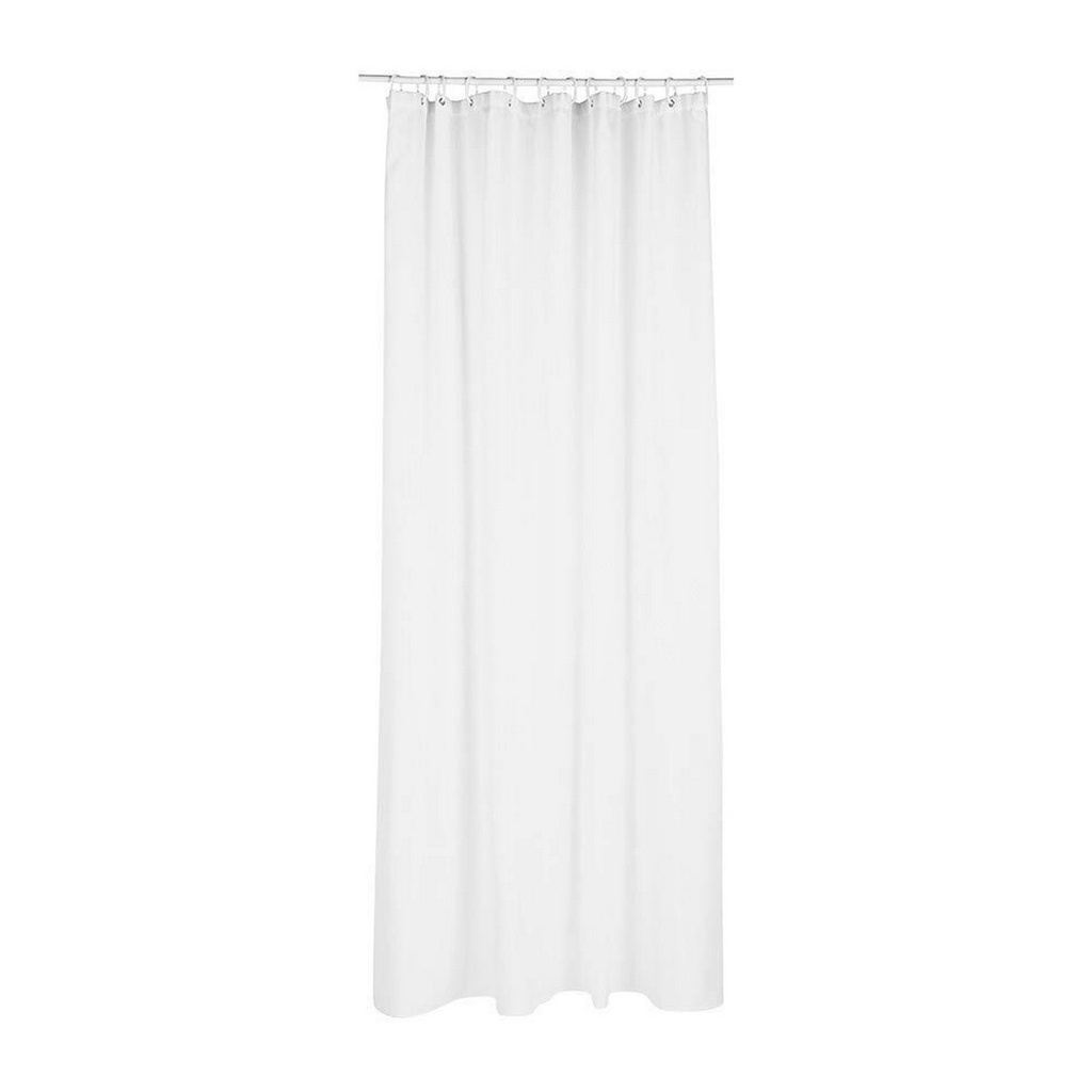 Cortina de Ducha 5five Simply Smart Blanco Poliéster 180 x 200 cm