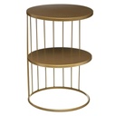 Centre Table Atmosphera Kobu Golden Metal 36 x 36 x 52 cm