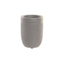Glass DKD Home Decor Grey Cement 8 x 8 x 10,5 cm