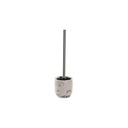 Toilet Brush DKD Home Decor Black Cement White 10 x 10 x 36 cm