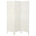 Biombo Atmosphera Blanco Madera de Paulonia (170 x 119 cm)