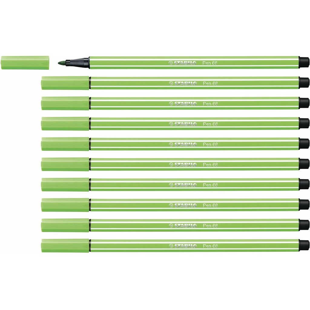 Rotuladores Stabilo Pen 68 Verde (10 Piezas)