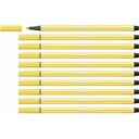 Felt-tip pens Stabilo Pen 68 Yellow (10 Pieces)