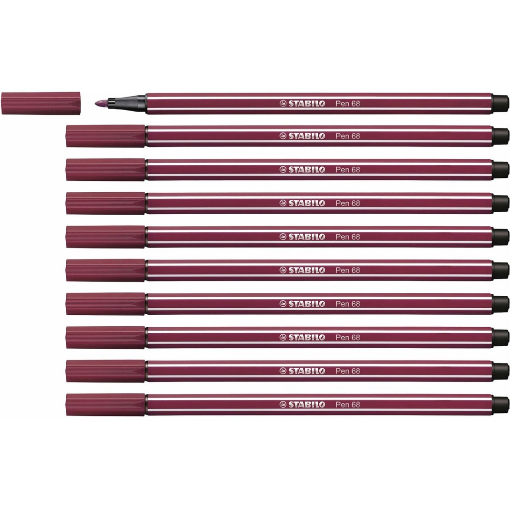 Rotuladores Stabilo Pen 68 Púrpura (10 Piezas)