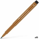 Rotuladores Faber-Castell Pitt Artist Marrón (10 Unidades)
