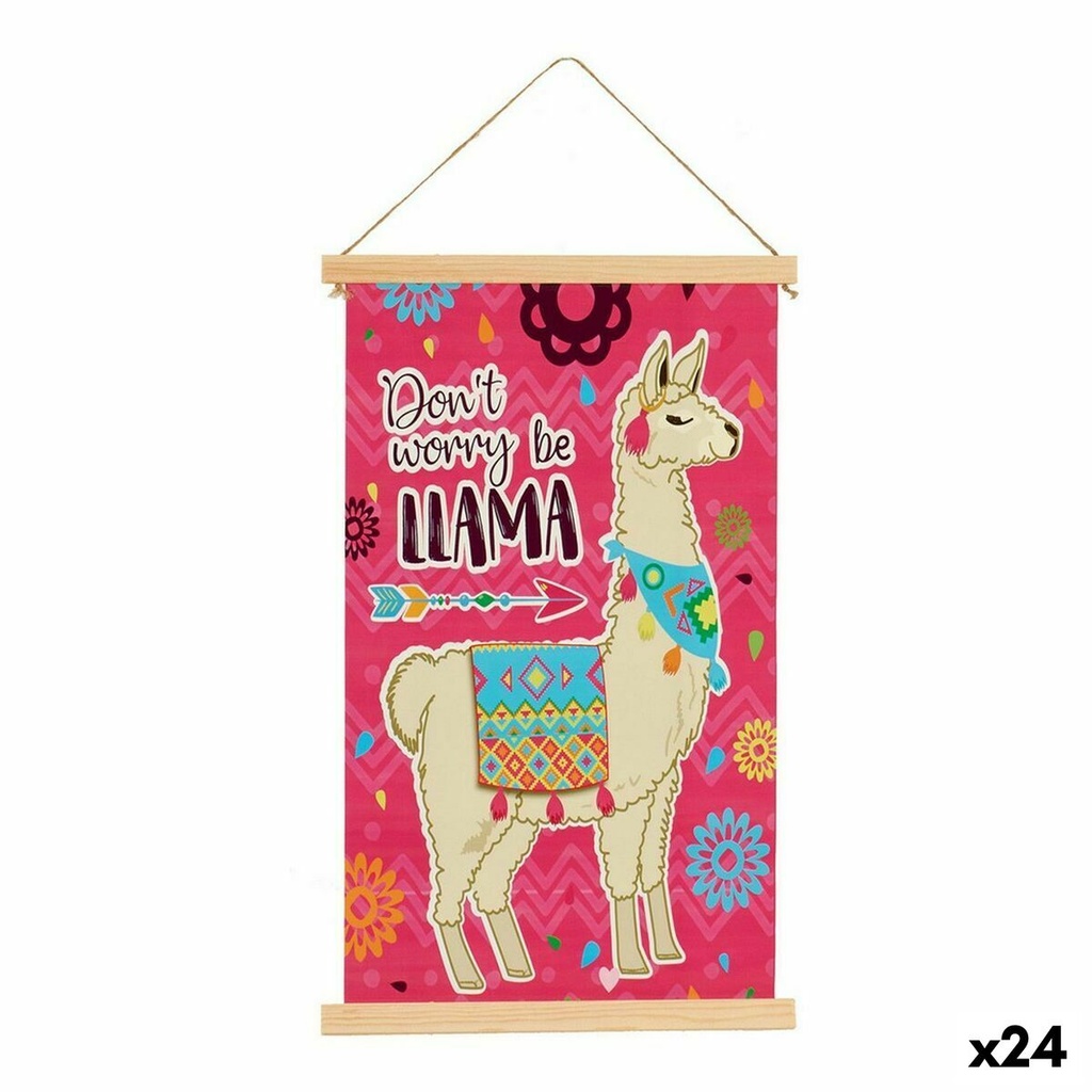 Lienzo Llama (1 x 54 x 33 cm) (24 Unidades)