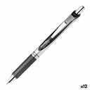 Bolígrafo de gel Pentel Energel XM Klick 0.7 Negro 12 Piezas