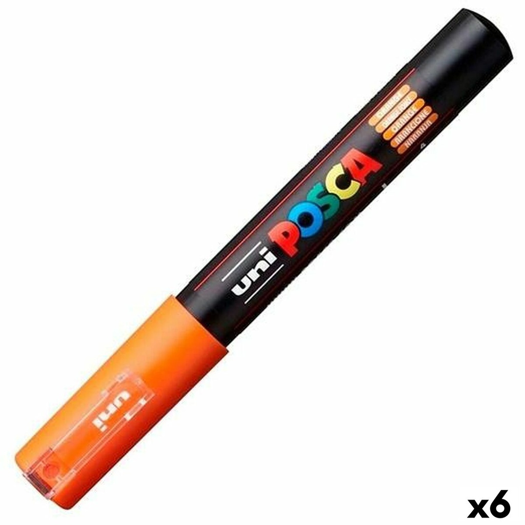 Rotulador POSCA PC-1M Naranja (6 Unidades)