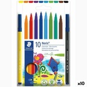 Set of Felt Tip Pens Staedtler Noris 326 Multicolour (10 Units)