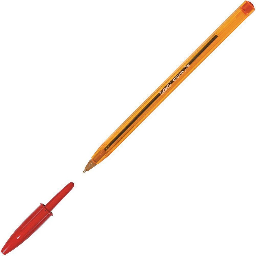 Bolígrafo Bic Cristal Fine Rojo 0,3 mm 50 Piezas