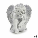 Figura Decorativa Krist+ K1912597 Blanco 24 x 27 x 28 cm (4 Unidades)