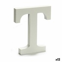 Letra Pincello T Blanco 1,8 x 21 x 17 cm (12 Unidades)