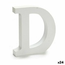 Letter Pincello D White 2 x 16 x 14,5 cm (24 Units)