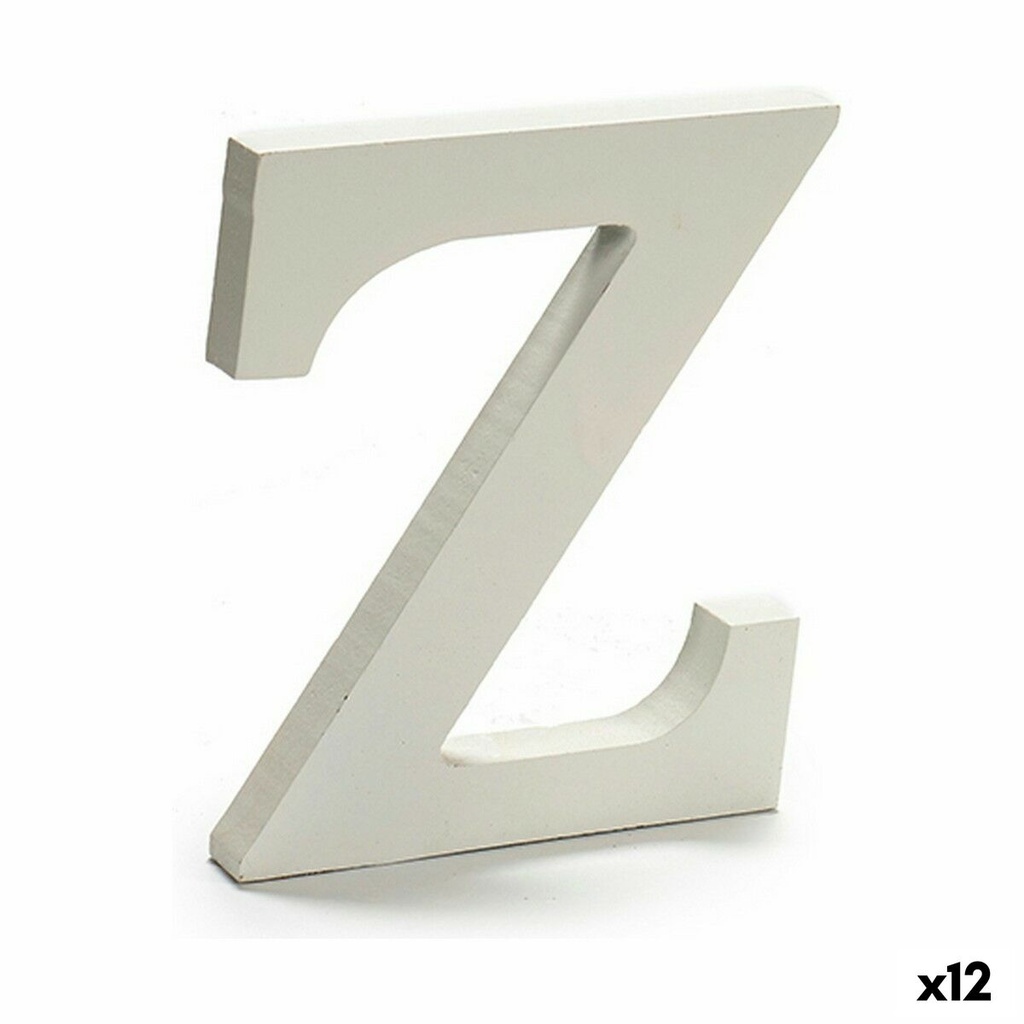 Letra Pincello Z Blanco 1,8 x 21 x 17 cm (12 Unidades)