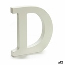 Letter Pincello D White 1,8 x 21 x 17 cm (12 Units)