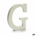 Letra Pincello G Blanco 1,8 x 21 x 17 cm (12 Unidades)