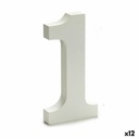 Número Pincello 1 Blanco 1,8 x 21 x 17 cm (12 Unidades)