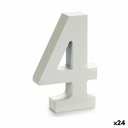 Número Pincello 4 Blanco 2 x 16 x 14,5 cm (24 Unidades)