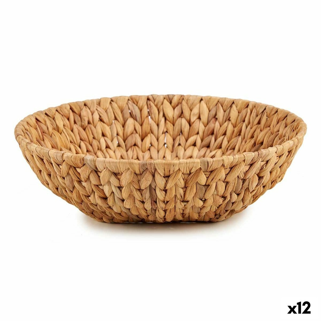 Centro de Mesa Gift Decor SF29097S Marrón Metal Jacinto de agua 34 x 9 x 34 cm (12 Unidades)