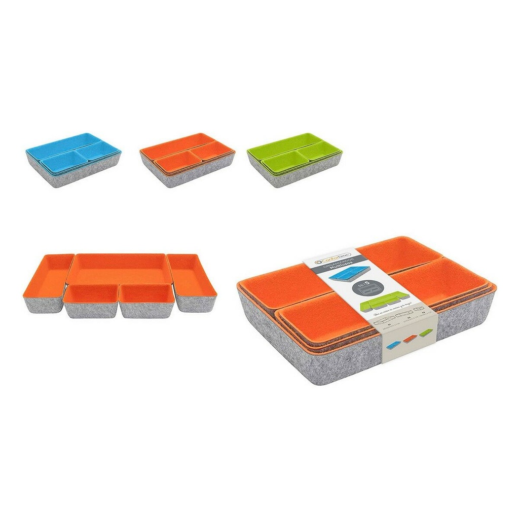 Organizador de Cajones Confortime Fieltro 27,5 x 20 x 5,3 cm 5 Piezas (5 Unidades)