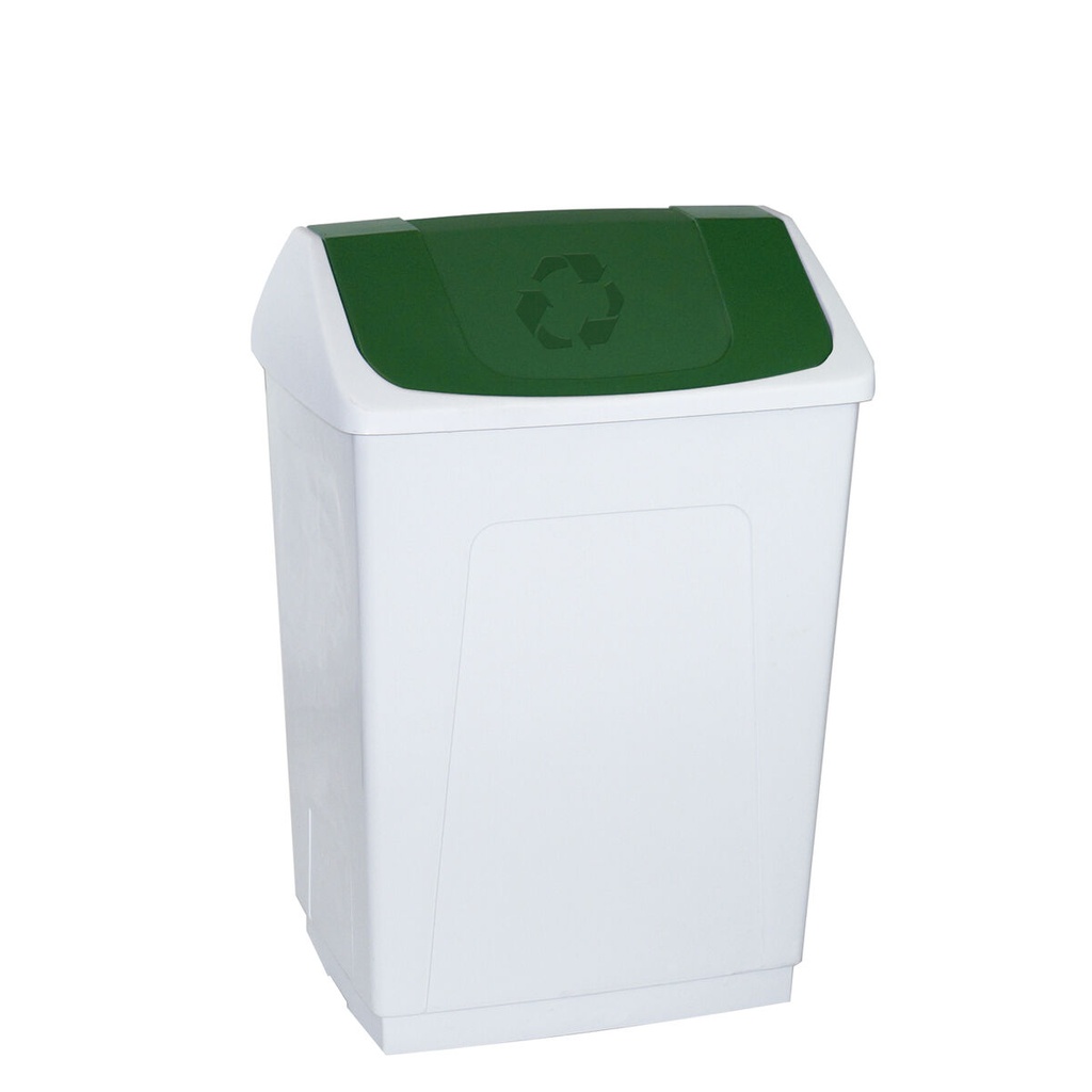 Papelera Denox Blanco Verde 55 L