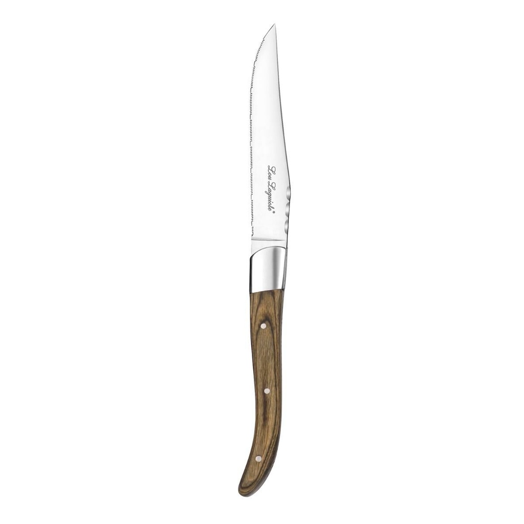 Meat Knife Set Lou Laguiole Louis Walnut Metal 23 x 2 x 1 cm Meats (6 Units)