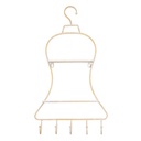 Shelves 39,5 x 10,5 x 70 cm Natural Metal White