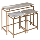 Juego de muebles Dorado Plateado 109 x 38,1 x 78,7 cm