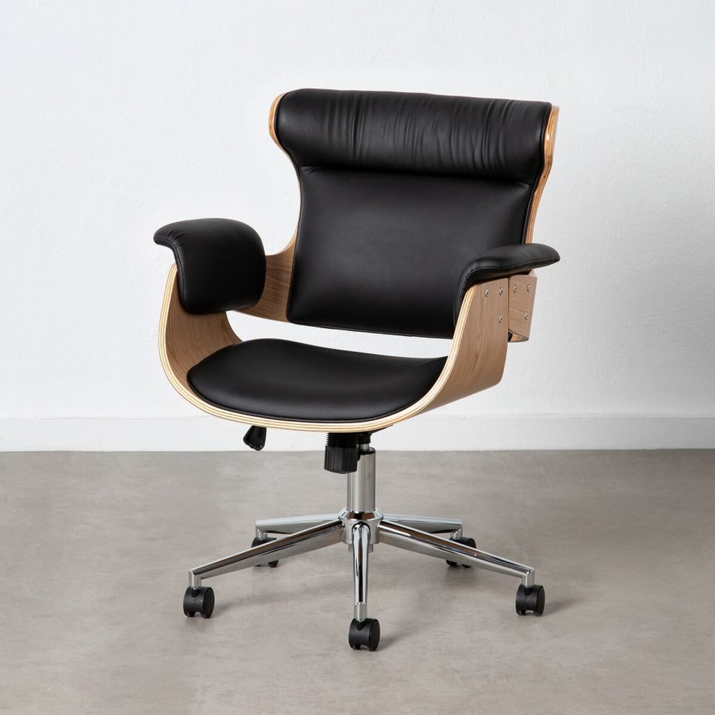 Office Chair Black Natural 68 x 62 x 85 cm