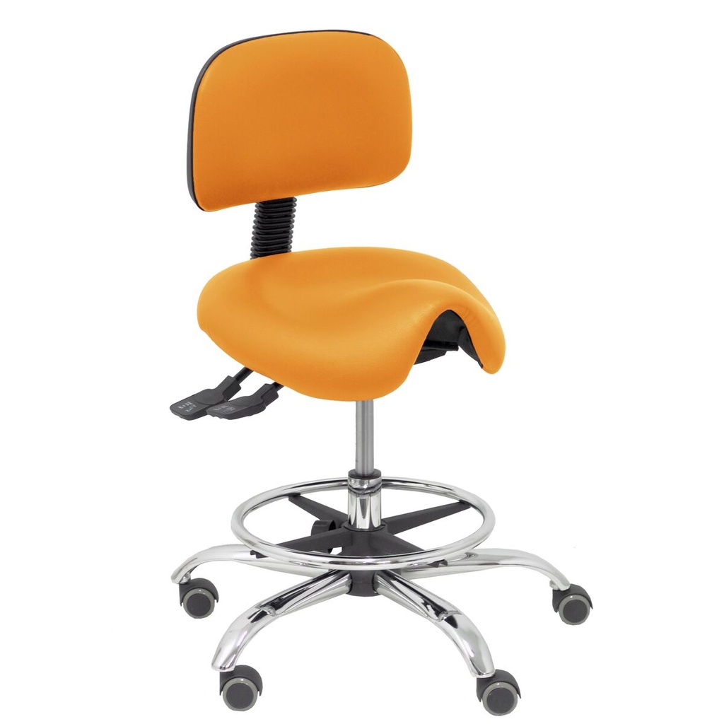 Taburete Zarza Piqueras y Crespo 308CRRP Naranja PVC