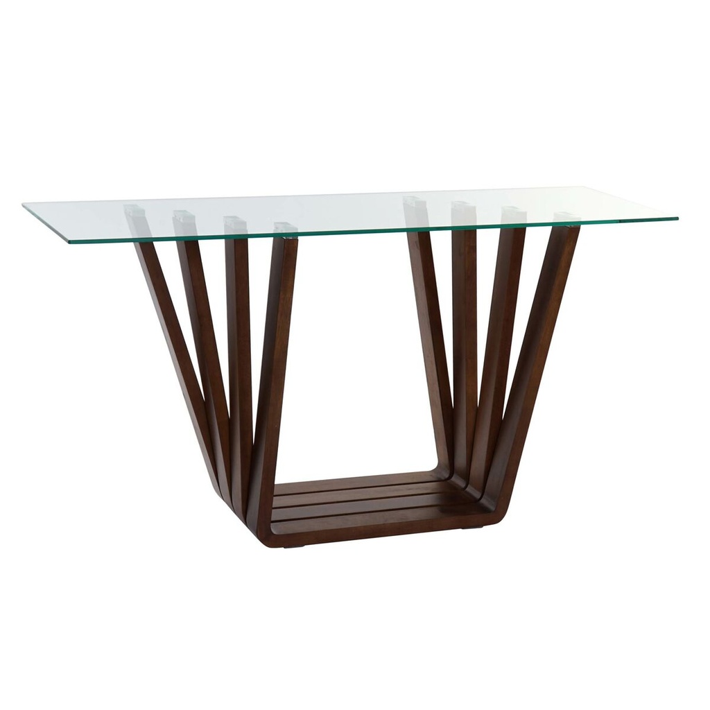 Recibidor DKD Home Decor Marrón Transparente 145 x 45 x 75 cm