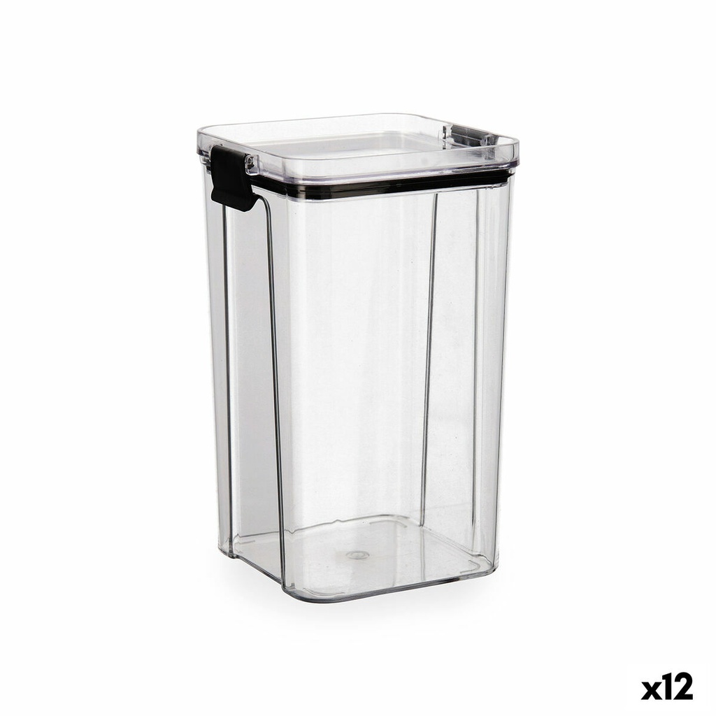 Recipiente Conservador de Alimentos Quid Cocco Transparente 1,3 L (12 Unidades)